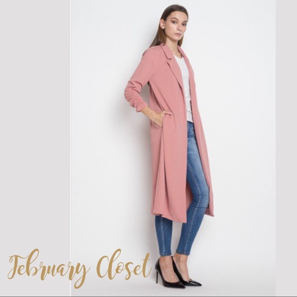 Tailored Mauve Long Jacket (reduced) - Picture 2 of 4